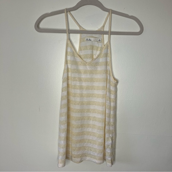 Madewell Tops - NWT Madewell Hi-Line lace striped cami tank top S